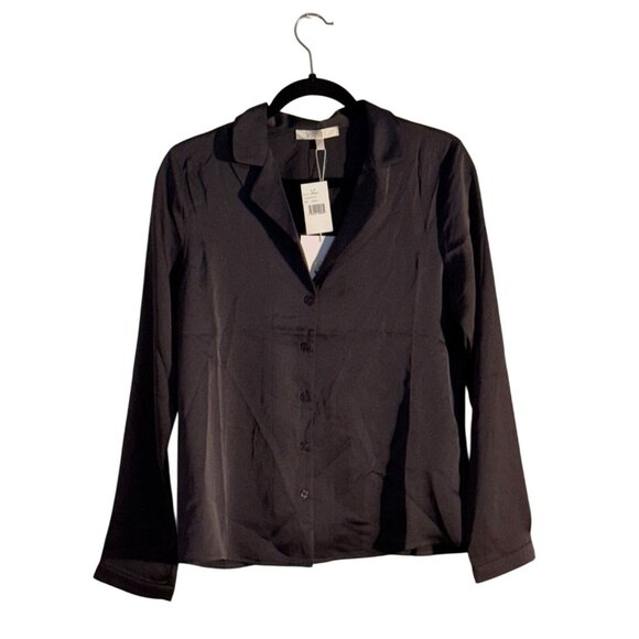 WAYF Womens Slate Button-Up Blouse Size S 100% Polyester - Picture 8 of 13